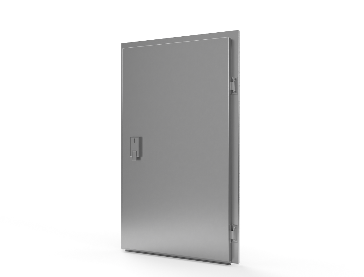 Drzwi chłodnicze uchylne jednoskrzydłowe | Drzwi chlodnicze | NEVSA — stal nierdzewna AISI 304