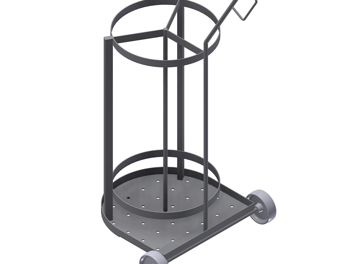 Wózek na kije wędzarnicze | Wozki transportowe | NEVSA — stal nierdzewna AISI 304